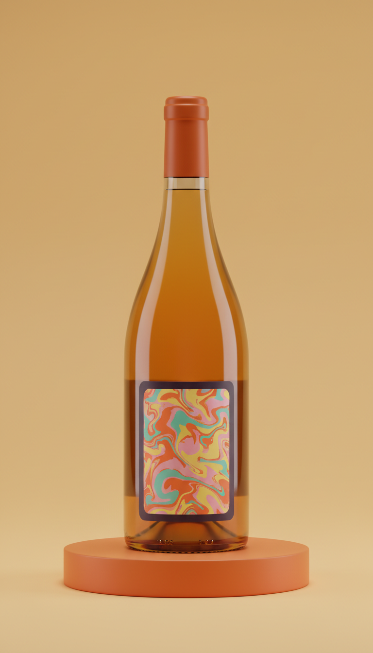 Orange wine mit Mandarine