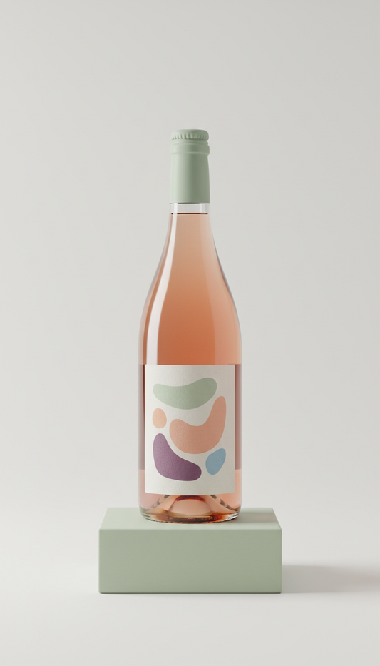 Pet-Nat Rosé mit kleinen Bläschen