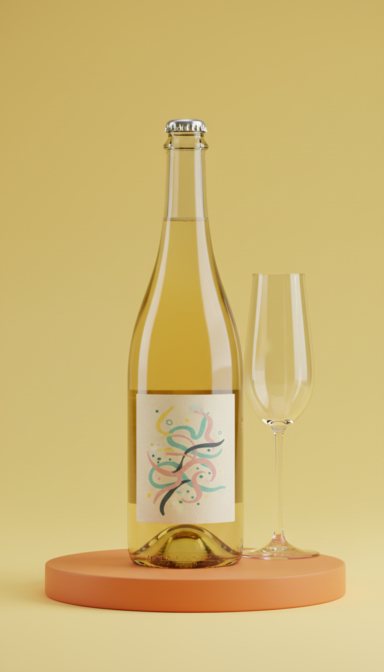 Weißwein mit Zitronenperlage